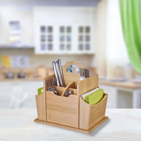 Evőeszköztartó, 7 rekes, bambusz, "Tapas + Friends" - Westmark