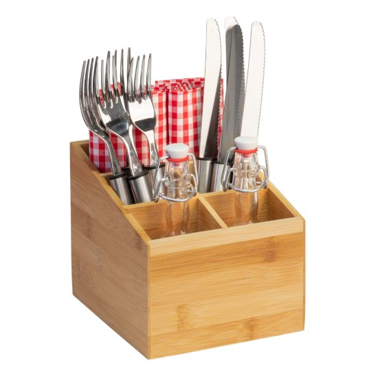 Evőeszköztartó, 5 rekes, bambusz, "Tapas + Friends" - Westmark