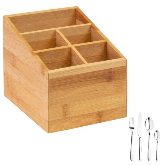 Evőeszköztartó, 5 rekes, bambusz, "Tapas + Friends" - Westmark