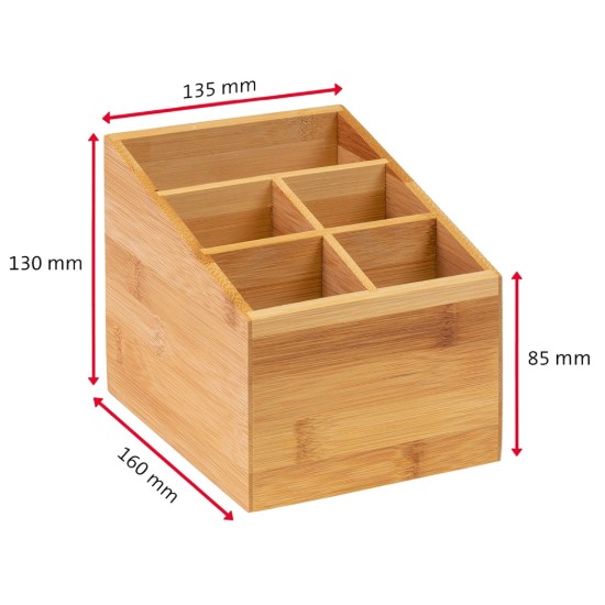 Evőeszköztartó, 5 rekes, bambusz, "Tapas + Friends" - Westmark