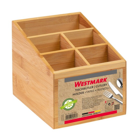 Evőeszköztartó, 5 rekes, bambusz, "Tapas + Friends" - Westmark