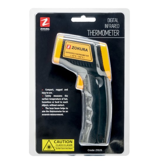 Érintkezésmentes infravörös hőmérő - Zokura