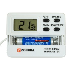 Digitális hőmérő hűtő/fagyasztó és szobai használathoz – Zokura