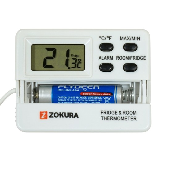 Digitális hőmérő hűtő/fagyasztó és szobai használathoz – Zokura