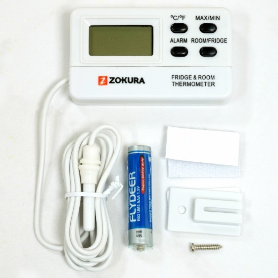Digitális hőmérő hűtő/fagyasztó és szobai használathoz – Zokura