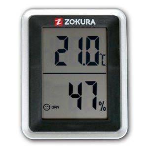 Digitális hőmérő és higrométer - Zokura