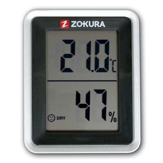 Digitális hőmérő és higrométer - Zokura