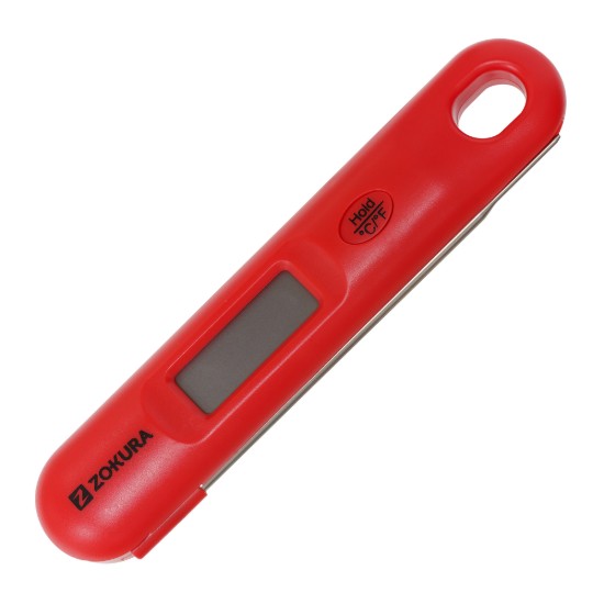 Digitális konyhai hőmérő, piros - Zokura
