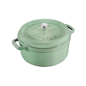 Cocotte főzőedény, öntöttvas, 26 cm / 5,2 l, Sage - Staub