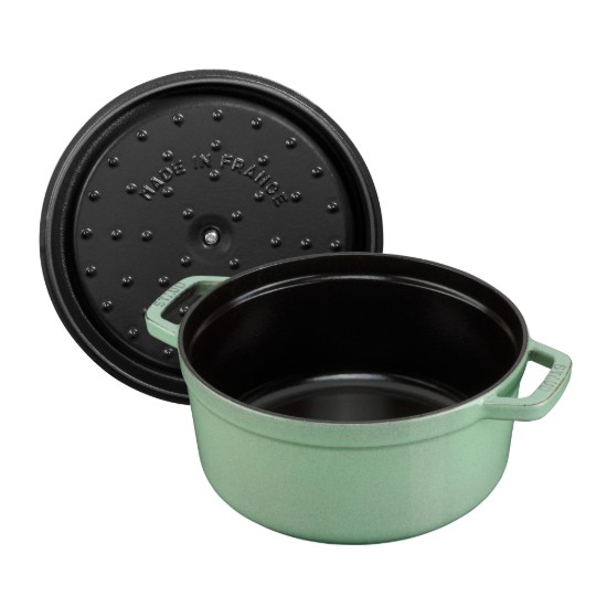 Cocotte főzőedény, öntöttvas, 26 cm / 5,2 l, Sage - Staub
