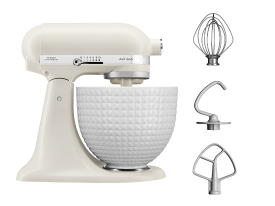 Artisan dönthető fejű mixer, 4,7 literes tál, 156-os modell, porcelánfehér - KitchenAid