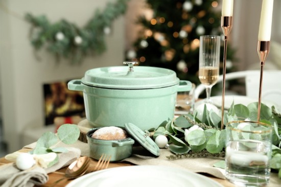 Főzőedény, öntöttvas, 24 cm / 3,7 l, Sage - Staub