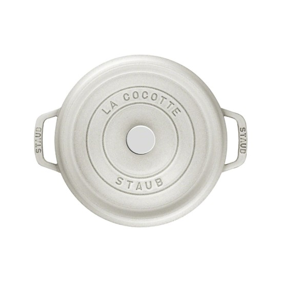 Cocotte mély főzőedény, öntöttvas, 24 cm / 4,7 L, White Truffle - Staub