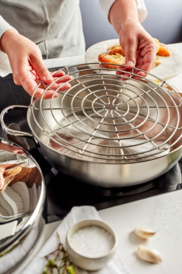 Rozsdamentes acél füstölőkészlet, 28 cm, "Specialties 3" - Demeyere