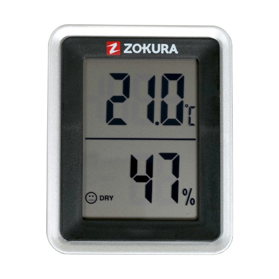 Digitális hőmérő és higrométer - Zokura