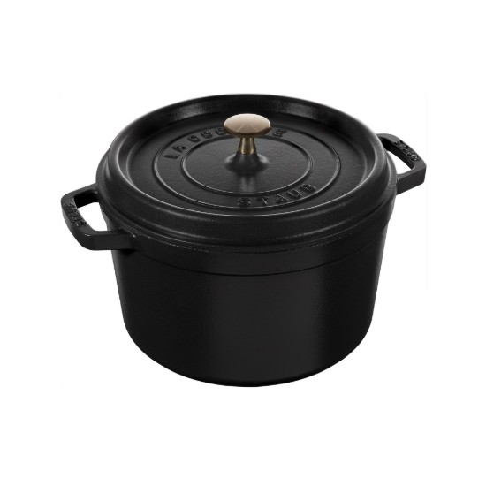 Cocotte edény, öntöttvas, 24cm/4,7L, Black - Staub