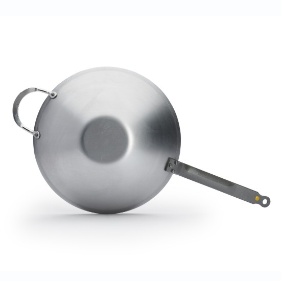 "Mineral B" wok serpenyő, acél, 32 cm - "de Buyer" márka