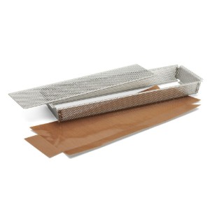 Perforált tortaforma, rozsdamentes acél, 35 x 10,5 cm - de Buyer