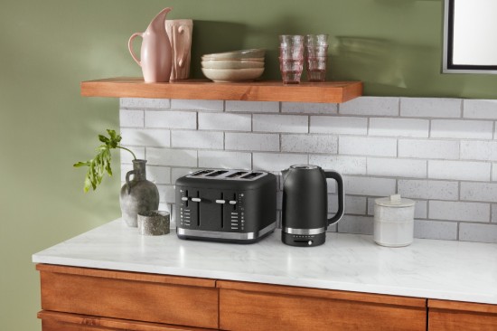 2 nyílásos kenyérpirító, 980 W, fekete öntöttvas - KitchenAid