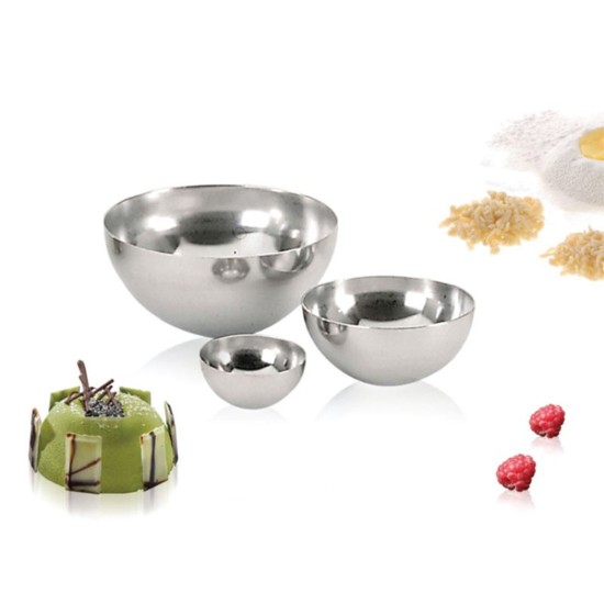 Félgömb alakú forma, rozsdamentes acél, 12 cm - de Buyer