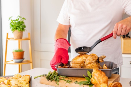 Főzőkanál, műanyag, 34 cm, "Classic", Empire Red - KitchenAid