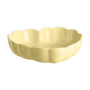 Szív alakú sütőtál, kerámia, 26,5x24,5cm/1,8L, Vanilla - Emile Henry