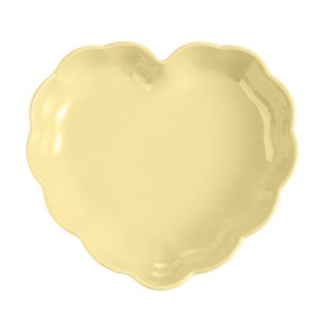 Szív alakú sütőtál, kerámia, 26,5x24,5cm/1,8L, Vanilla - Emile Henry