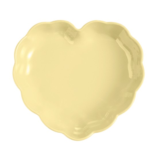 Szív alakú sütőtál, kerámia, 26,5x24,5cm/1,8L, Vanilla - Emile Henry