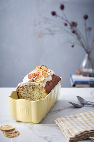 Piskóta sütőforma, kerámia, 28.5x13cm/1.8L, Vanilla - Emile Henry