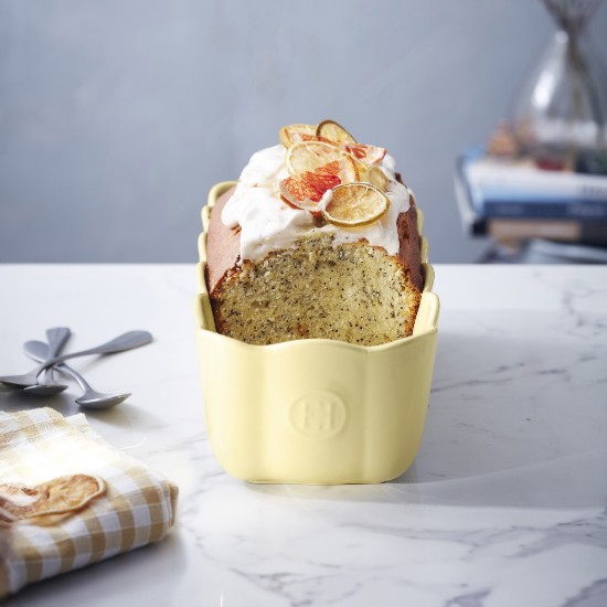 Piskóta sütőforma, kerámia, 28.5x13cm/1.8L, Vanilla - Emile Henry