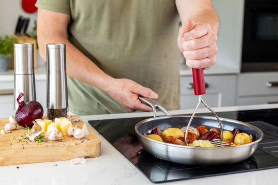 Krumplipürítő konyhai eszköz, rozsdamentes acél, 25,5 cm, "Classic", Empire Red - KitchenAid