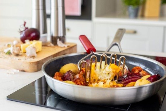 Krumplipürítő konyhai eszköz, rozsdamentes acél, 25,5 cm, "Classic", Empire Red - KitchenAid