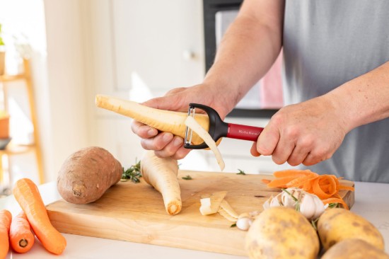 Rozsdamentes acél hámozó, 17,5 cm, "Classic", Empire Red - KitchenAid