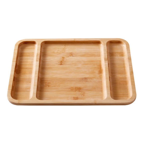 Tálaló, fedővel, bambusz, 30,5 x 40,5 cm - Farberware