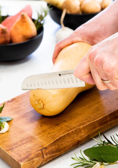 MasterClass - Santoku kés, rozsdamentes acél, 26 cm, "EdgeKeeper"