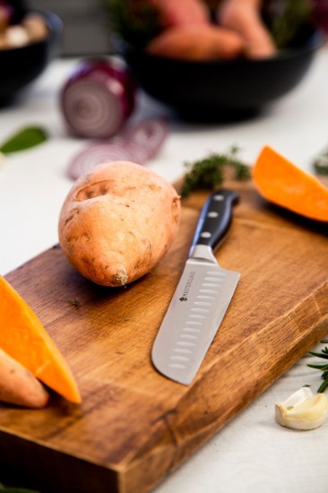 MasterClass - Santoku kés, rozsdamentes acél, 26 cm, "EdgeKeeper"