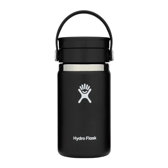 Rozsdamentes acél hőszigetelő palack, 355ml, "Wide Sip", Black - Hydro Flask