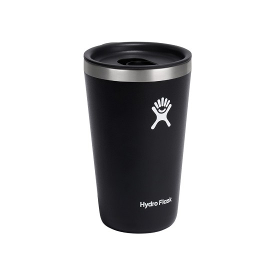 Hőszigetelt pohár, rozsdamentes acél, 470 ml, 'All Around', Black - Hydro Flask