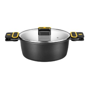 Lábas tál fedővel, alumínium, 28 cm/5,7 l, "Daily Pro" - BRA