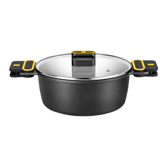 Lábas tál fedővel, alumínium, 28 cm/5,7 l, "Daily Pro" - BRA