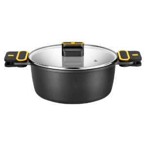 Lábas tál fedővel, alumínium, 32cm/8.3L, "Daily Pro" - BRA