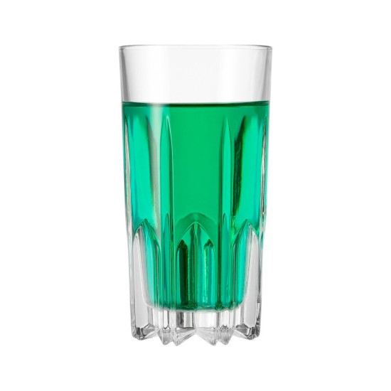 6 darabos long drinkes pohárkészlet, üvegből, 330ml, "Excalibur" - Borgonovo