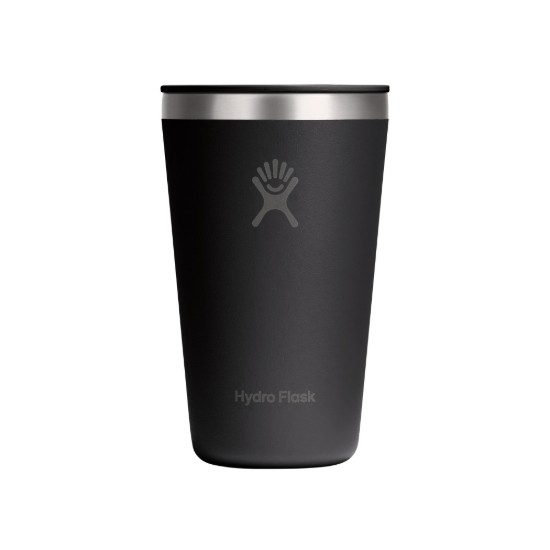 Hőszigetelő pohár, rozsdamentes acél, 470ml, "All Around", Black - Hydro Flask