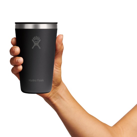 Hőszigetelő pohár, rozsdamentes acél, 470ml, "All Around", Black - Hydro Flask