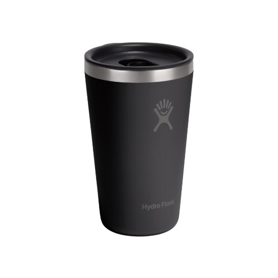 Hőszigetelő pohár, rozsdamentes acél, 470ml, "All Around", Black - Hydro Flask