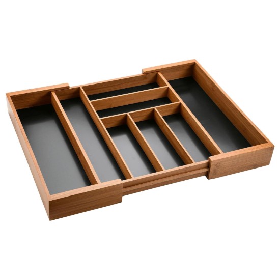 Bővíthető evőeszköztálca, bambusz, 43 x 35 - 57 cm - Kesper