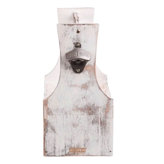 Sörösüveg szállítódoboz, 6 rekesszel, Vintage White - Kesper