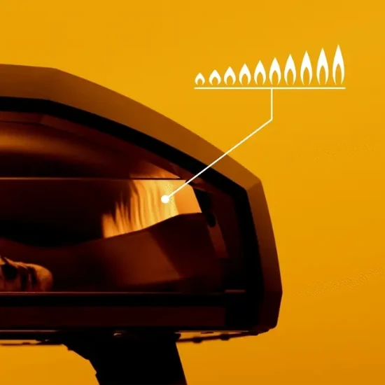 Gázüzemű pizza sütő, "Koda 2 Pro", fekete - Ooni