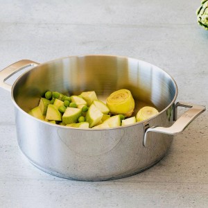 Lábas tál fedővel, rozsdamentes acél, 16 cm / 1,25 L, "Signature" - BRA