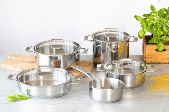 Rozsdamentes acél fazék, fedővel, 24 cm/8,5 l, "Signature" - BRA